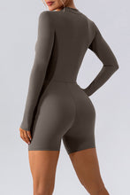 Load image into Gallery viewer, Half Zip Long Sleeve Active Romper
