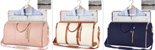 Load image into Gallery viewer, Womens Large Capacity Travel Duffle Bag  Folding Suit Bag Waterproof Clothes Handbag Totes
