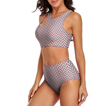 Load image into Gallery viewer, Ti Amo I love you - Exclusive Brand - Split 2pc Strappy Swimsuit
