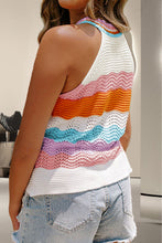 Load image into Gallery viewer, Color Block Round Neck Knit Vest
