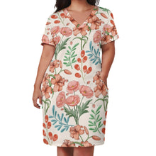 Load image into Gallery viewer, Ti Amo I love you - Exclusive Brand - Knee Length - Loose Pocket Dress - Size S-5XL
