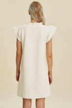 Load image into Gallery viewer, Double Take Full Size Ruffled V-Neck Cap Sleeve Dress
