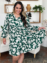 Load image into Gallery viewer, Double Take Full Size Printed Ruffle Hem Dress with Pocket
