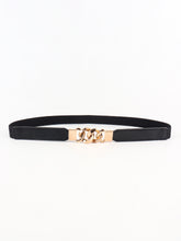 Load image into Gallery viewer, Zinc Alloy Buckle Elastic PU Belt
