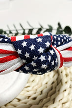 Load image into Gallery viewer, Navy Blue Flag Day Knotted Headband
