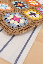 Load image into Gallery viewer, Chestnut Flower Straw Woven Single Shoulder Bag
