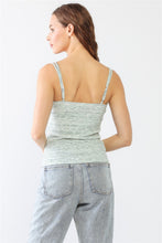 Load image into Gallery viewer, Le Lis Heathered Ribbed Adjustable Strap Cami
