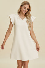 Load image into Gallery viewer, Double Take Full Size Ruffled V-Neck Cap Sleeve Dress
