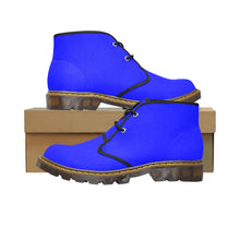 Load image into Gallery viewer, Ti Amo I love you - Exclusive Brand - Women&#39;s Blue -  Canvas Chukka Boots
