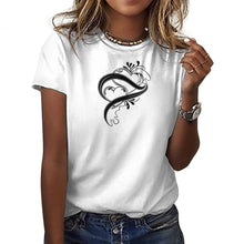 Load image into Gallery viewer, Ti Amo I love you - Exclusive Brand - Double Heart - Women&#39;s 100% Cotton T-Shirt - 2XS-4XS
