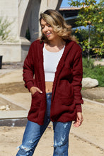 Load image into Gallery viewer, Teddy Hooded Jacket with Pockets
