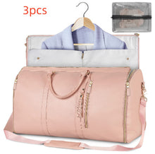Load image into Gallery viewer, Womens Large Capacity Travel Duffle Bag  Folding Suit Bag Waterproof Clothes Handbag Totes
