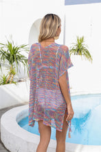 Load image into Gallery viewer, Openwork Slit V-Neck Cover Up
