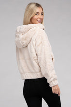 Load image into Gallery viewer, Fluffy Zip-Up Teddy Hoodie
