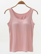 Load image into Gallery viewer, Full Size Wide Strap Modal Tank with Bra
