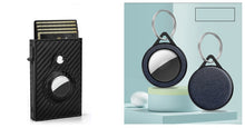 Load image into Gallery viewer, Mens Rfid Card Holder Wallets Money Bag Black Short Purse Small Leather Slim Wallets Mini Wallets For Airtag

