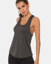 Load image into Gallery viewer, Full Size Scoop Neck Wide Strap Active Tank
