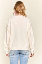 Load image into Gallery viewer, ADORA Stars Pattern Round Neck Drop Shoulder Sweater
