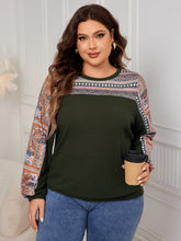 Load image into Gallery viewer, Plus Size Printed Long Sleeve Sweatshirt
