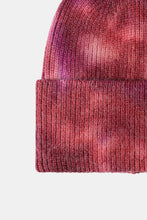 Load image into Gallery viewer, Tie-Dye Cuffed Rib-Knit Beanie Hat
