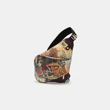 Load image into Gallery viewer, Nicole Lee USA Vegan Leather Leopard &amp; Lip Pattern Crossbody Bag
