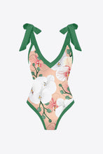 Load image into Gallery viewer, 2pc - Floral V-Neck Two-Piece Swim Set Ti Amo I love you
