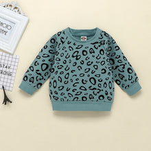 Load image into Gallery viewer, 2pc Set - Baby / Toddler -  Leopard T-shirt Sweatshirt + Pants Ti Amo I love you
