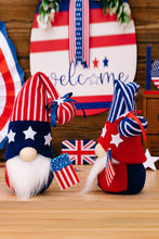 Load image into Gallery viewer, 2pc Set -  Patriotic Knit Decor Gnomes Ti Amo I love you
