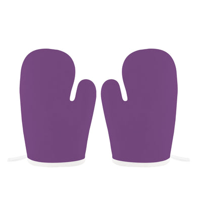 2pc Set - Ti Amo I love you - Exclusive Brand - Dark Lilac - Heat Resistant Oven Mitts Ti Amo I love you