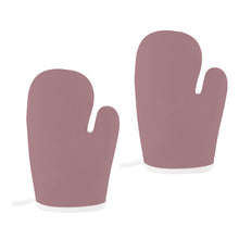 Load image into Gallery viewer, 2pc Set - Ti Amo I love you - Exclusive Brand - Light Mauve 2 - Heat Resistant Oven Mitts Ti Amo I love you
