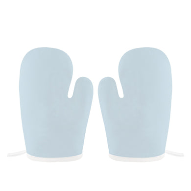 2pc Set - Ti Amo I love you - Exclusive Brand - Pale Blue Lily - Heat Resistant Oven Mitts Ti Amo I love you