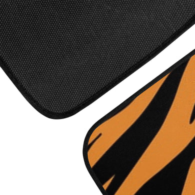 2pc Set - Ti Amo I love you - Exclusive Brand - Zest & Black - Tiger Stripes - Car Floor Mats Ti Amo I love you