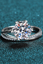 Load image into Gallery viewer, 3 Carat Moissanite 6-Prong Ring Ti Amo I love you
