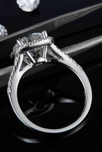 Load image into Gallery viewer, 3 Carat Moissanite Halo Ring Ti Amo I love you
