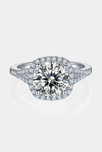 Load image into Gallery viewer, 3 Carat Moissanite Halo Ring Ti Amo I love you
