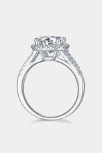 Load image into Gallery viewer, 3 Carat Moissanite Halo Ring Ti Amo I love you
