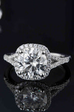 Load image into Gallery viewer, 3 Carat Moissanite Halo Ring Ti Amo I love you
