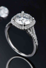 Load image into Gallery viewer, 3 Carat Moissanite Halo Ring Ti Amo I love you
