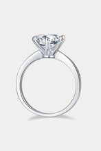 Load image into Gallery viewer, 3 Carat Moissanite Side Stone Ring Ti Amo I love you
