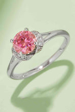 Load image into Gallery viewer, 3 Colors - 1 Carat Moissanite 4-Prong 925 Sterling Silver Ring Ti Amo I love you
