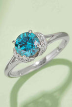 Load image into Gallery viewer, 3 Colors - 1 Carat Moissanite 4-Prong 925 Sterling Silver Ring Ti Amo I love you
