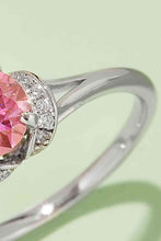 Load image into Gallery viewer, 3 Colors - 1 Carat Moissanite 4-Prong 925 Sterling Silver Ring Ti Amo I love you
