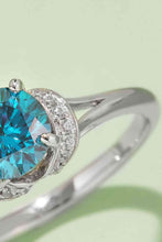 Load image into Gallery viewer, 3 Colors - 1 Carat Moissanite 4-Prong 925 Sterling Silver Ring Ti Amo I love you
