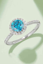 Load image into Gallery viewer, 3 Colors - 1 Carat Moissanite 925 Sterling Silver Halo Ring Ti Amo I love you
