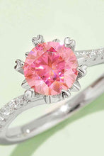 Load image into Gallery viewer, 3 Colors - 1 Carat Moissanite 925 Sterling Silver Ring Ti Amo I love you
