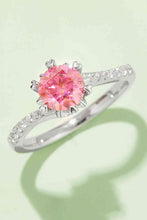 Load image into Gallery viewer, 3 Colors - 1 Carat Moissanite 925 Sterling Silver Ring Ti Amo I love you
