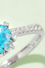 Load image into Gallery viewer, 3 Colors - 1 Carat Moissanite 925 Sterling Silver Ring Ti Amo I love you
