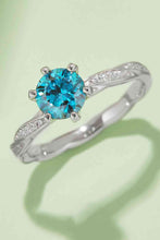 Load image into Gallery viewer, 3 Colors - 1 Carat Moissanite Contrast 925 Sterling Silver Ring Ti Amo I love you
