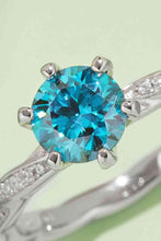 Load image into Gallery viewer, 3 Colors - 1 Carat Moissanite Contrast 925 Sterling Silver Ring Ti Amo I love you
