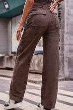 Load image into Gallery viewer, 3 Colors - Buttoned High Waist Loose Fit Jeans Ti Amo I love you
